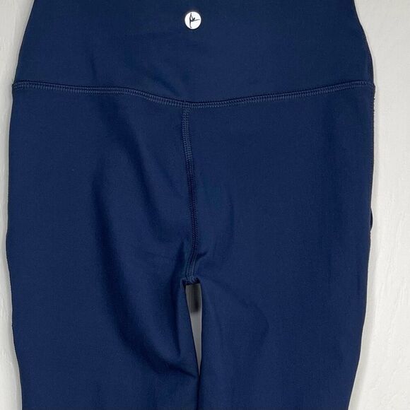 90 Degree by Reflex Adele Hi-Rise Split Hem Tight (Navy Blue) - XS - Picture 9 of 11